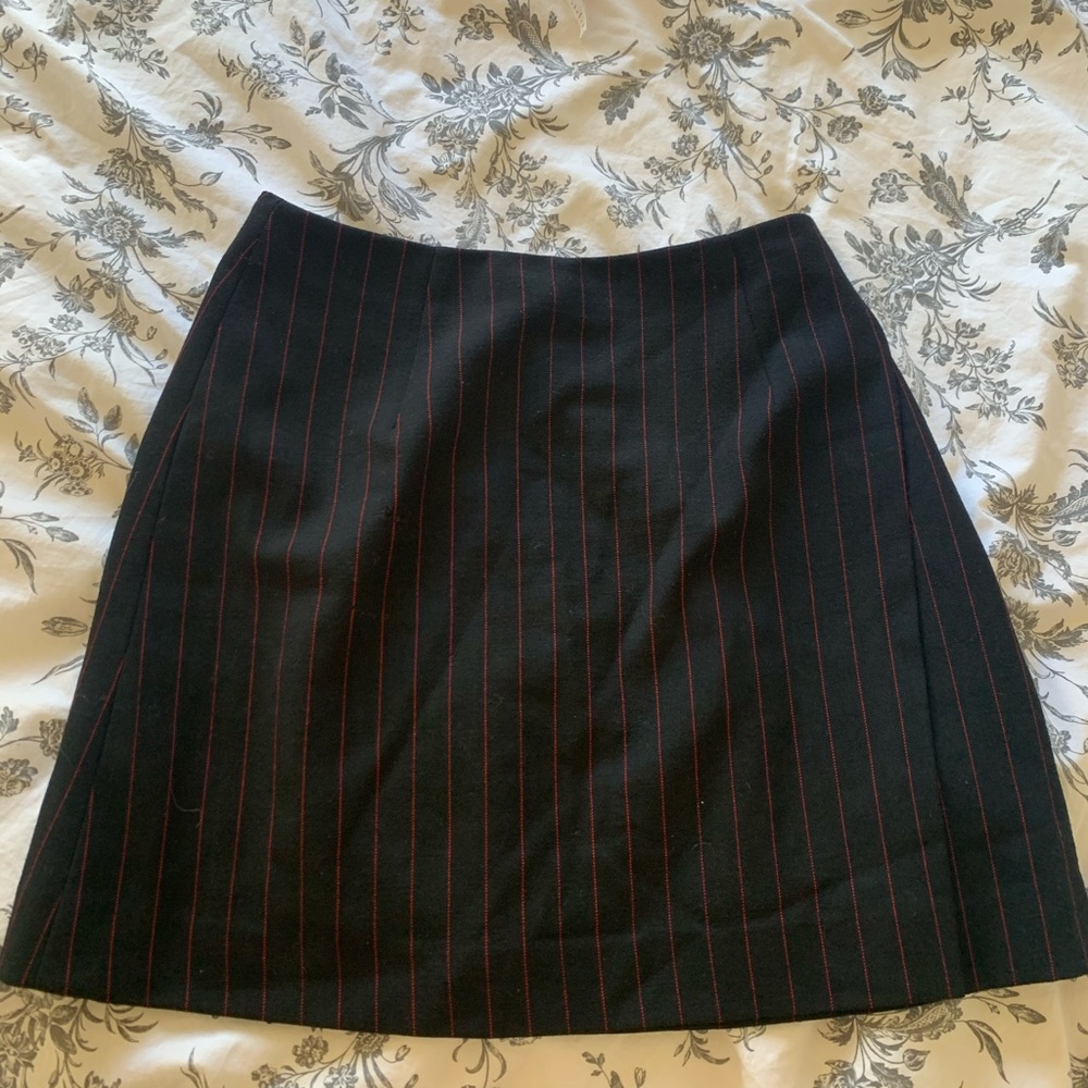 Vintage pinstriped mini skirt